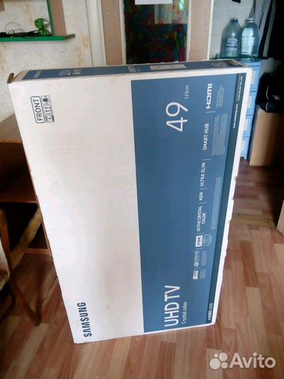 Упаковка для бережной перевозки больших телевизоро