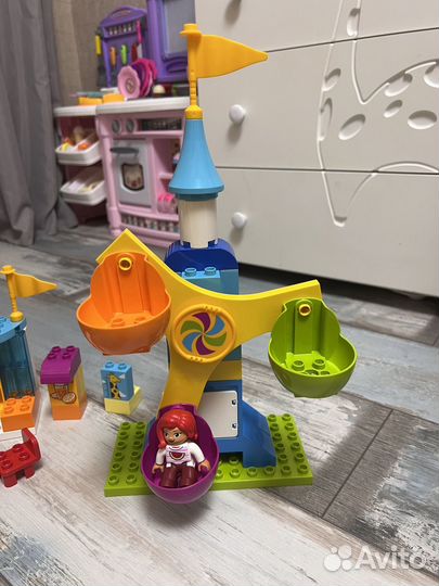 Lego duplo большой парк аттракционов