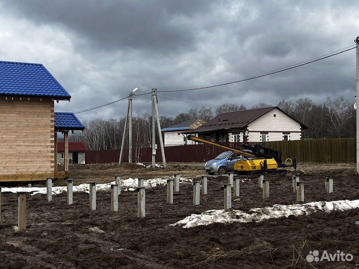 Монтаж жб свай Фундамент быстро качественно НДС