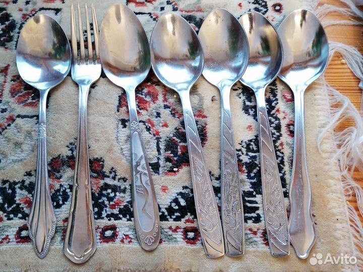 Ложки, вилки, набор СССР и современные