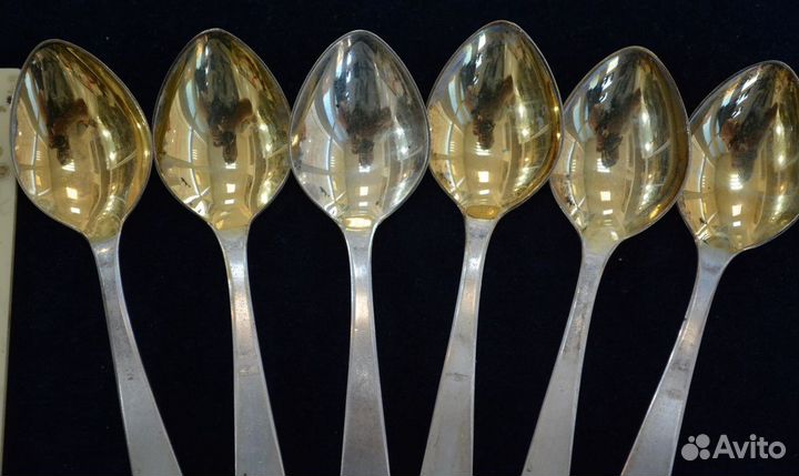Серебряные чайные ложки- 916. звезда