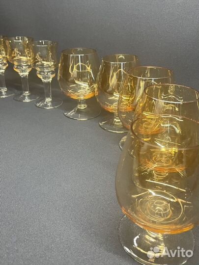 Бокалы для коньяка и рюмки СССР