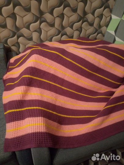 Плед вязаный