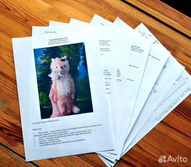 Выкройка Лисичка Anime Fox Лис Лиса Лисёнок Шить