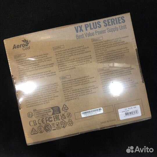 Блок питания aerocool vx plus 500w