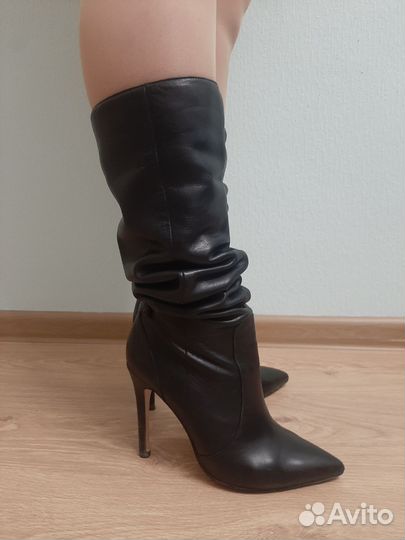 Сапоги женские натуральная кожа 37