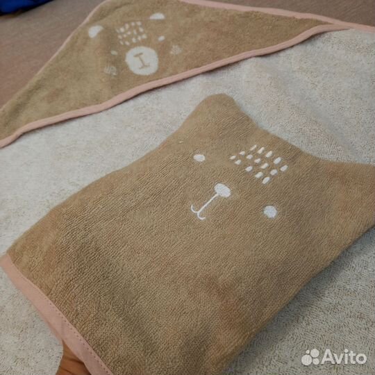 Полотенце детское Германия новое с мочалкой
