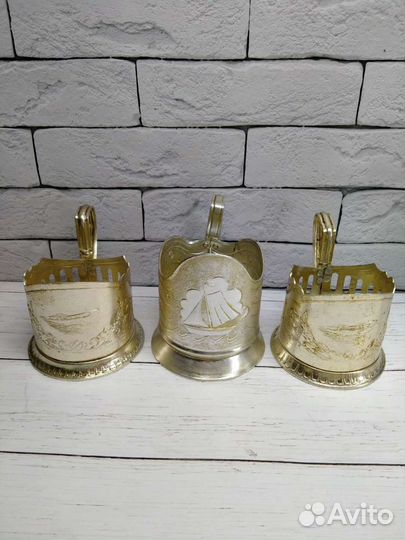 Подстаканники и кружка СССР