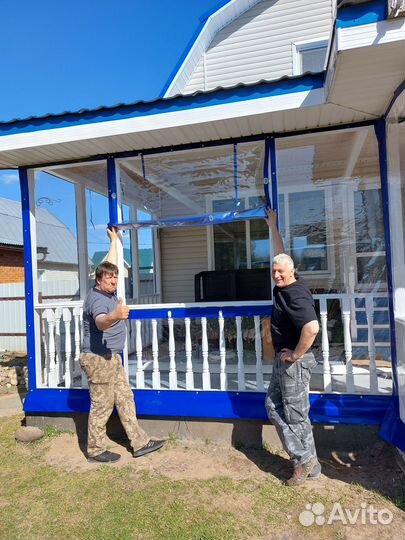 Мягкие окна для террасы беседки веранды