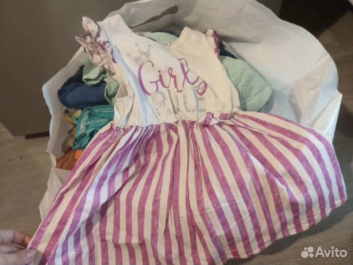 Пакет одежды на девочку 86 92