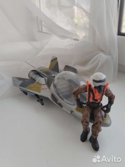 Игровой набор военный самолёт и пилот
