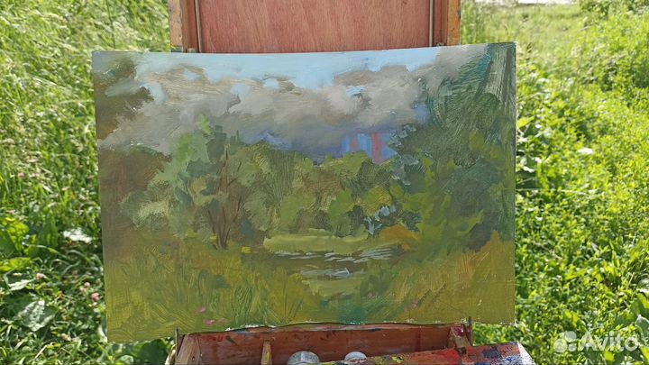 Картина маслом пленэрная живопись пленэр