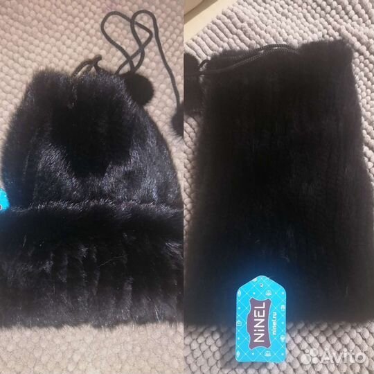 Женская норковая шапка