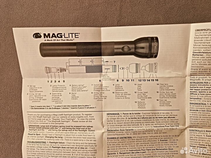 Фонарь Maglite США