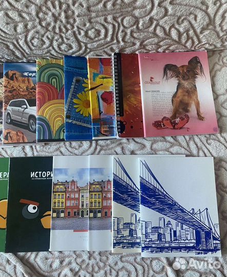 Тетради комплектом 12, 18, 48, 90 листов в клетку