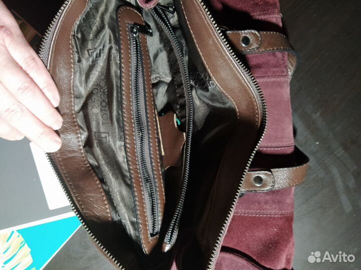 Сумка женская натуральная замша