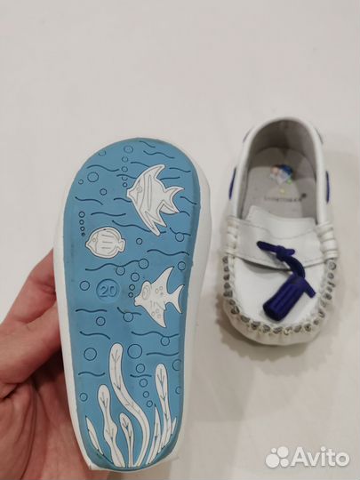 Мокасины 20 размер для мальчика Капитошка