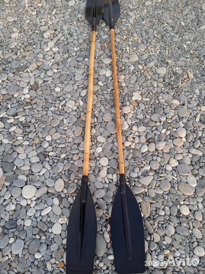 Весло бамбуковое, двойное, байдарочное