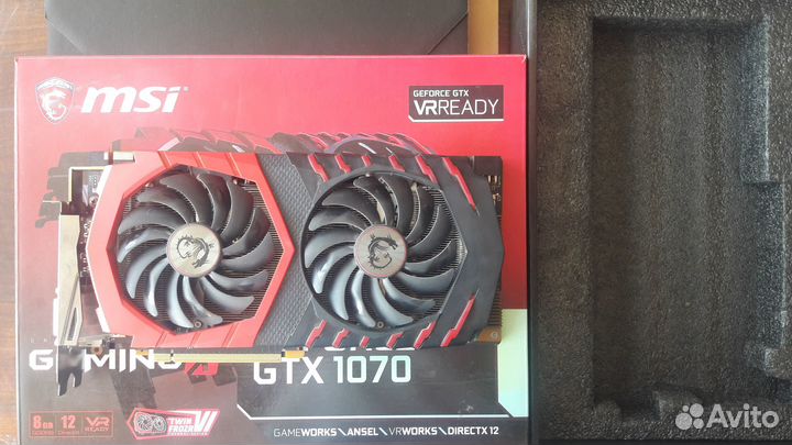 Видеокарта MSI GamingX GTX 1070