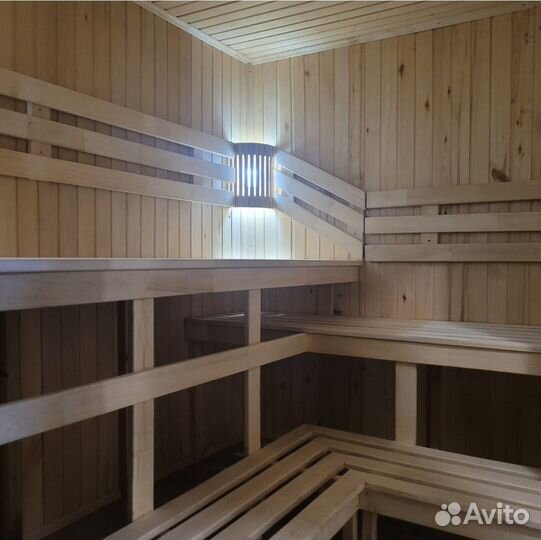 Русская баня на дровах с купелью 