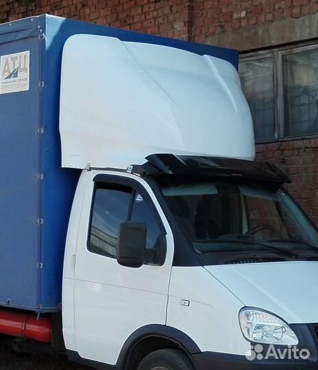 Обтекатель-спойлер на газель с установкой