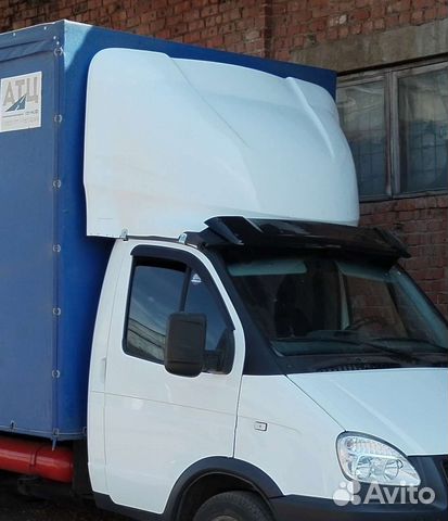 Обтекатель-спойлер на газель с установкой