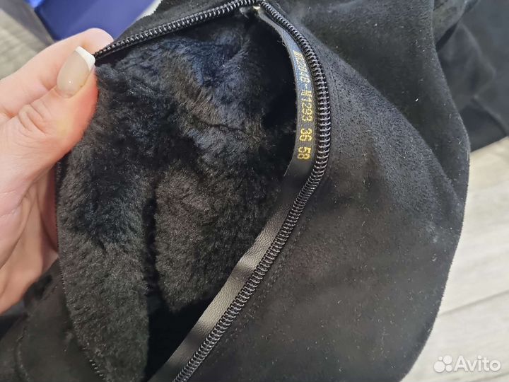 Сапоги женские замшевые зимние 36