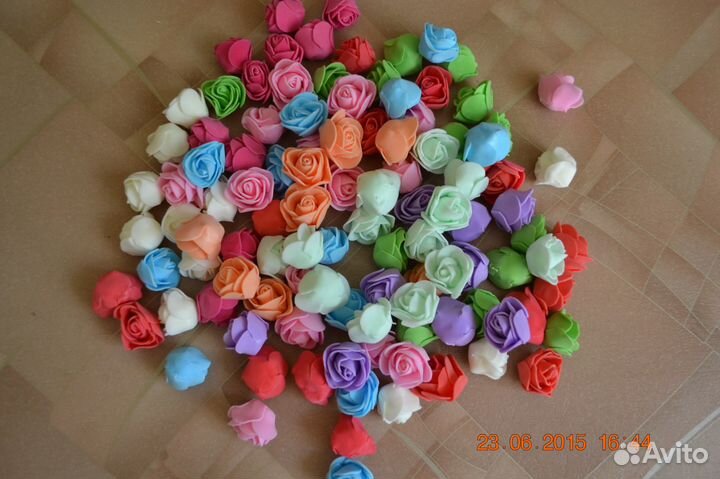 Розы из фоамирана