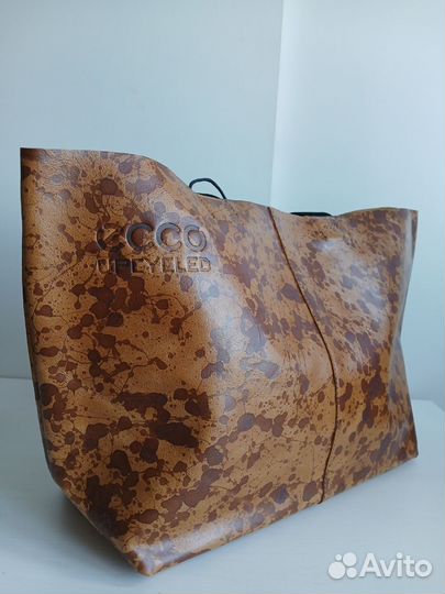 Сумка шоппер Ecco upcycled east west новая