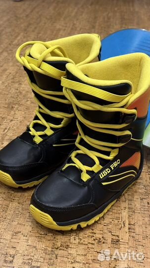 Сноуборд, крепление, ботинки детские