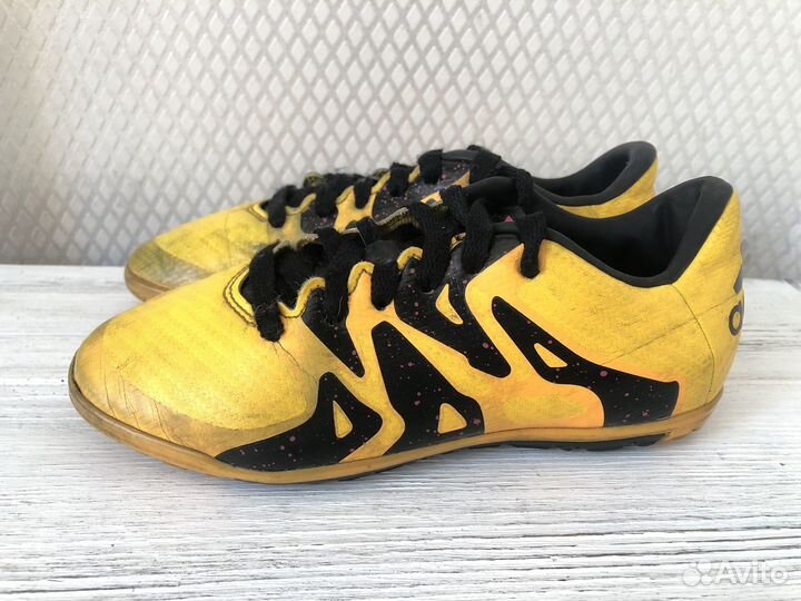Детские бутсы сороконожки Adidas X 15.4 TF US 1