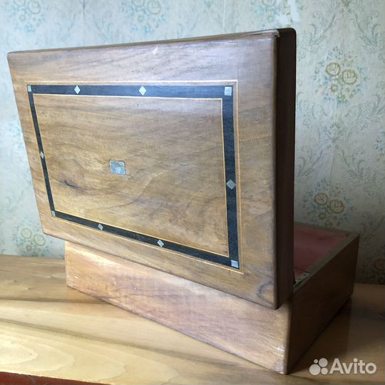 Шкатулка орех винтаж