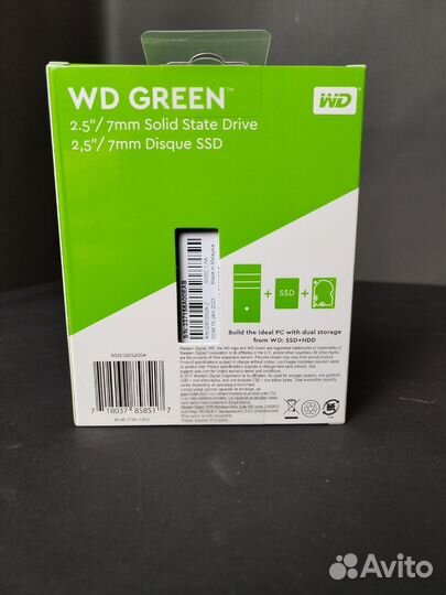 Жесткий диск ssd WD Green 120Gb