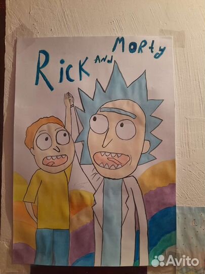 Персонажи из мультика Рик и морти