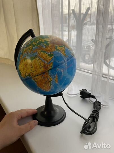 Глобус светящийся с подсветкой