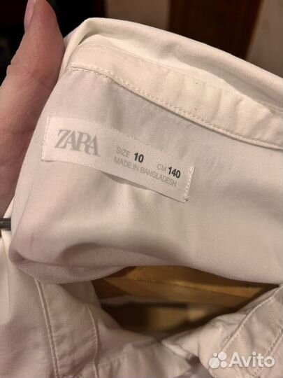 Рубашка zara для девочки