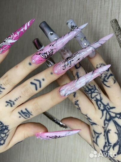 Наращивание ногтей/ Crazy Manicure