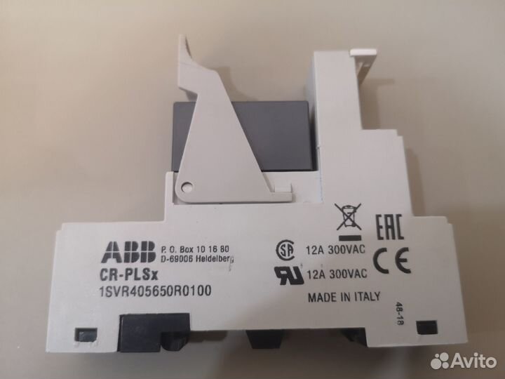 Комплект ABB: цоколь + реле (230VAC, 8A, 2пк)