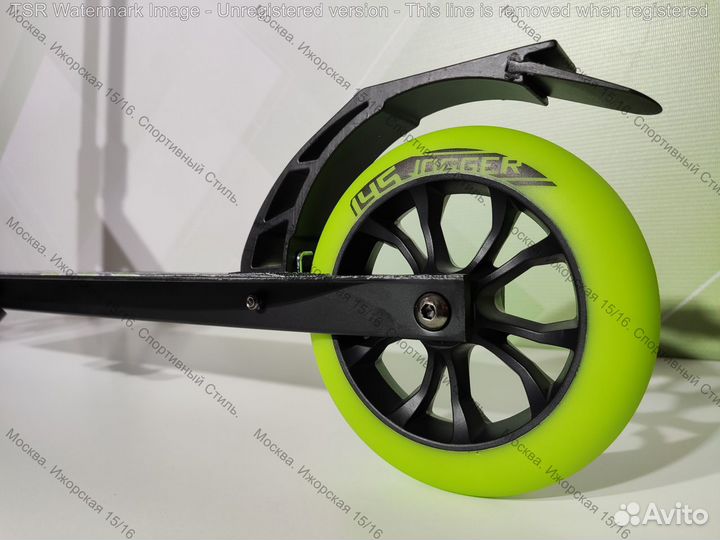 Самокат Tech Team TT Jogger 145 black/green, новый