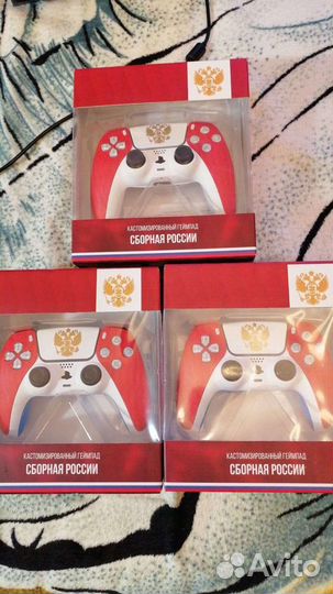 DualSense геймпад Ps5 castom Сборная России cast