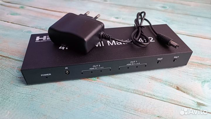 Матричный разветвитель hdmi 4х2 Ultra HD (4Кх2K)