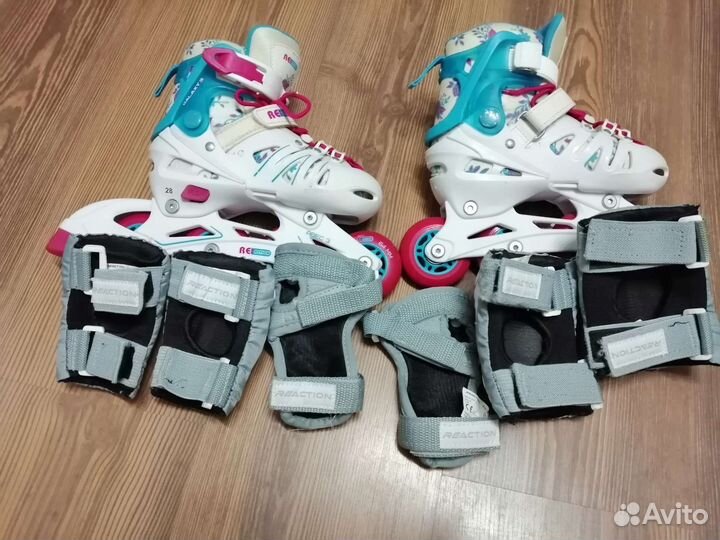 Детские ролики и защита размер 28-31