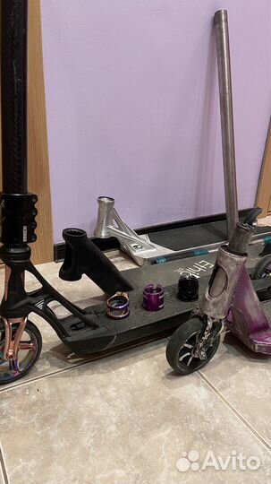 Детали для трюкового самоката дека руль вилка