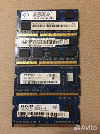 Оперативная память ddr3 для ноутбука 2Gb 4Gb 8Gb