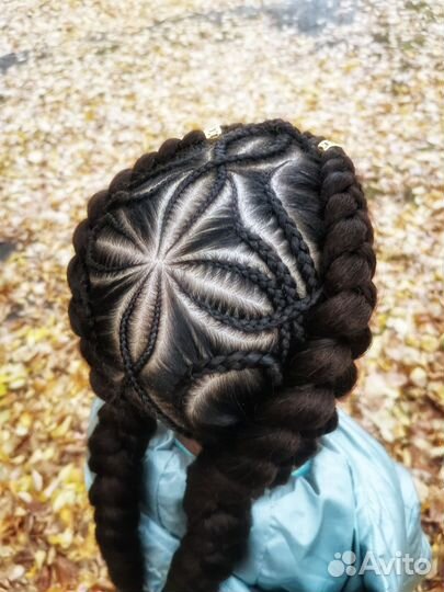 Плетение кос с канекалоном. Брейды