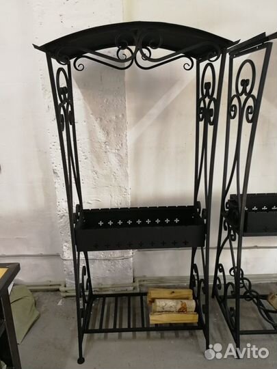 Мангал кованый крыша