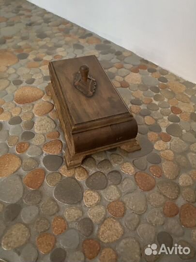 Шкатулка деревянная старинная