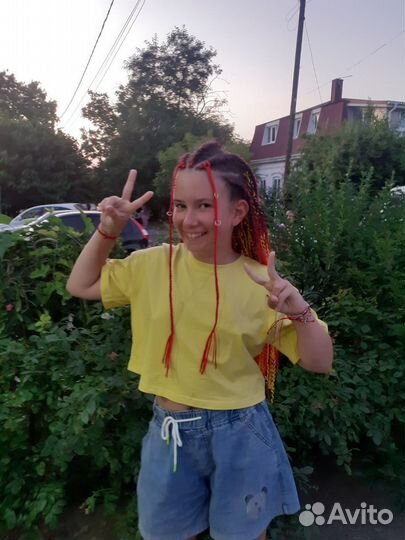 Модель на косы