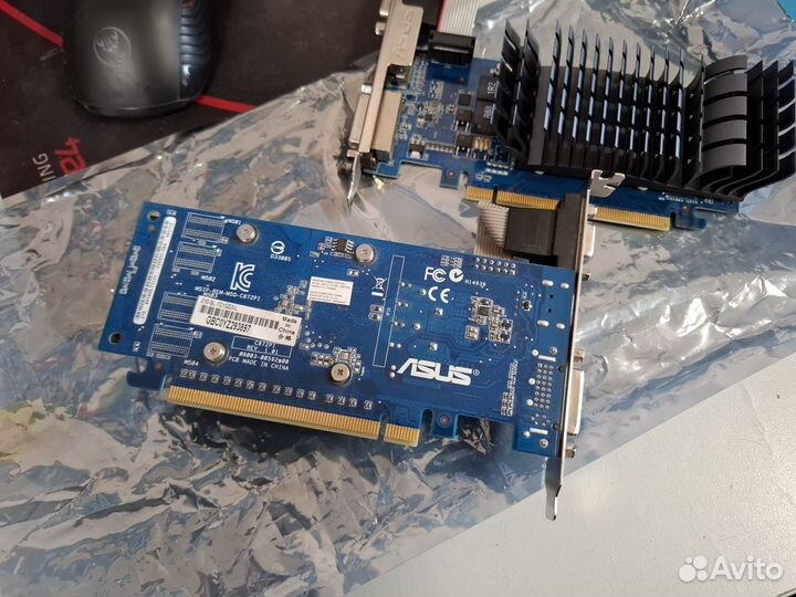 Видеокарта asus GeForce 210 1Gb (hdmi, VGA, DVI) S