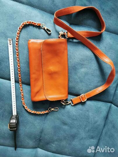 Сумка кожаная терракотовая